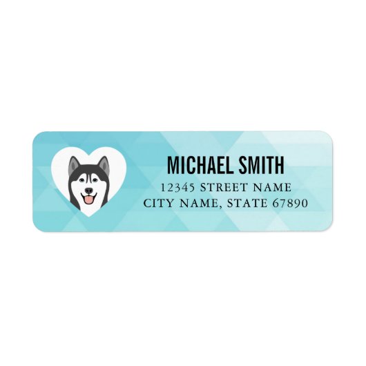 Shiba Inu Return Address Labels (Voorkant)