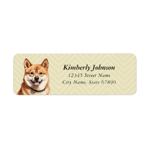 Shiba Inu Return Address Labels