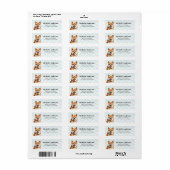 Shiba Inu Return Address Labels (Full Sheet)