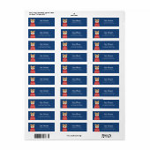 Shiba Inu Return Address Labels (Full Sheet)