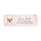 Shiba Inu Return Address Labels (Voorkant)
