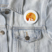 Shiba Inu Ronde Button 5,7 Cm (In situ)