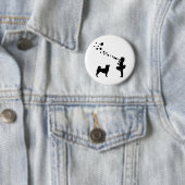 Shiba Inu Ronde Button 5,7 Cm (In situ)