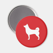 Shiba Inu ronde magneet (Voorkant / Achterkant)