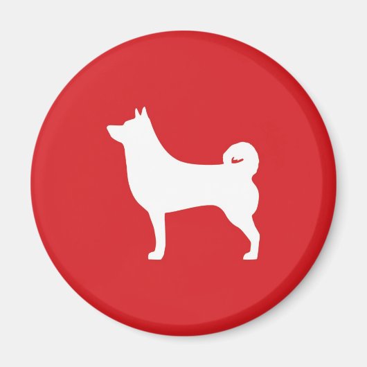 Shiba Inu ronde magneet (Voorkant)