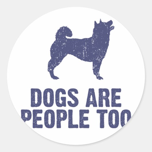 Shiba Inu Ronde Sticker (Voorkant)