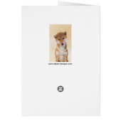 Shiba Inu (rood) schilderen - Oorspronkelijke hond (Achterkant)