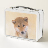 Shiba Inu (rood) schilderen - Oorspronkelijke hond (Achterkant)