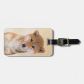 Shiba Inu (rood) schilderen - Oorspronkelijke hond Bagagelabel (Voorkant horizontaal)