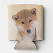 Shiba Inu (rood) schilderen - Oorspronkelijke hond Blikjeskoeler (Achterkant)