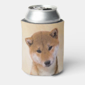 Shiba Inu (rood) schilderen - Oorspronkelijke hond Blikjeskoeler (Blikje Achterkant)