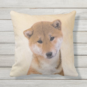 Shiba Inu (rood) schilderen - Oorspronkelijke hond Buitenkussen
