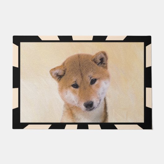 Shiba Inu (rood) schilderen - Oorspronkelijke hond Deurmat (Voorkant)