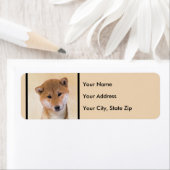 Shiba Inu (rood) schilderen - Oorspronkelijke hond Etiket (Insitu)