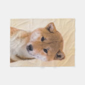 Shiba Inu (rood) schilderen - Oorspronkelijke hond Fleece Deken (Voorkant (Horizontaal))
