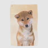 Shiba Inu (rood) schilderen - Oorspronkelijke hond Golfhanddoek (Voorkant)