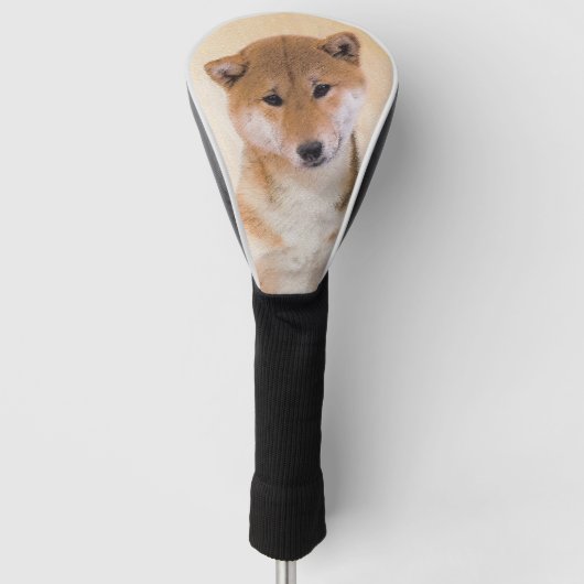 Shiba Inu (rood) schilderen - Oorspronkelijke hond Golfheadcover (Voorkant)
