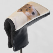 Shiba Inu (rood) schilderen - Oorspronkelijke hond Golfheadcover (3/4 voorkant)