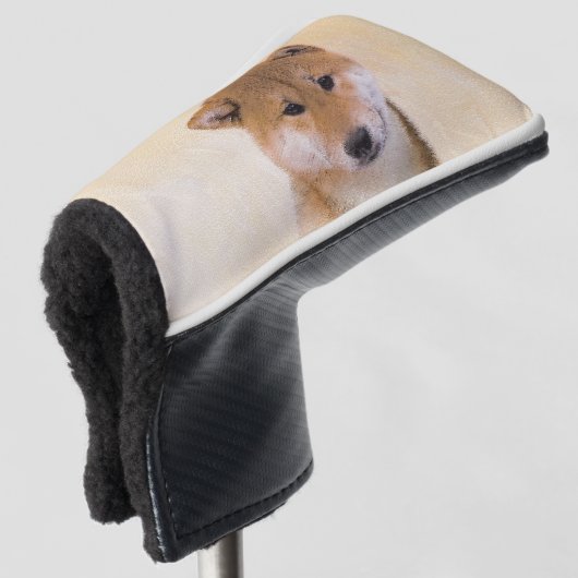 Shiba Inu (rood) schilderen - Oorspronkelijke hond Golfheadcover (3/4 voorkant)