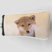 Shiba Inu (rood) schilderen - Oorspronkelijke hond Golfheadcover (Voorkant)