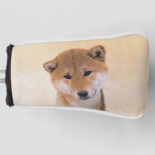 Shiba Inu (rood) schilderen - Oorspronkelijke hond Golfheadcover (Voorkant)