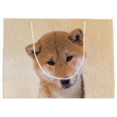 Shiba Inu (rood) schilderen - Oorspronkelijke hond Groot Cadeauzakje (Achterkant)