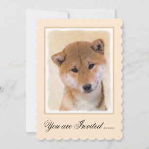 Shiba Inu (rood) schilderen - Oorspronkelijke hond Kaart