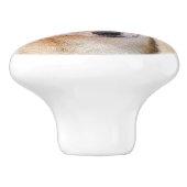 Shiba Inu (rood) schilderen - Oorspronkelijke hond Keramische Knop (Zijkant)