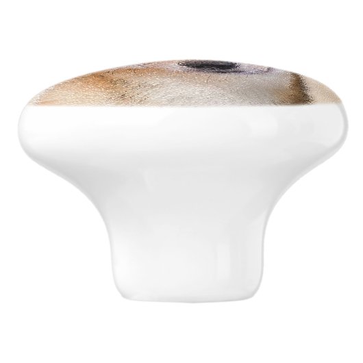 Shiba Inu (rood) schilderen - Oorspronkelijke hond Keramische Knop (Zijkant)