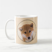Shiba Inu (rood) schilderen - Oorspronkelijke hond Koffiemok (Links)