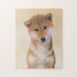 Shiba Inu (rood) schilderen - Oorspronkelijke hond Legpuzzel