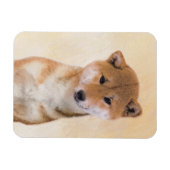 Shiba Inu (rood) schilderen - Oorspronkelijke hond Magneet (Horizontaal)
