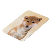 Shiba Inu (rood) schilderen - Oorspronkelijke hond Magneet (Linkerzijde)