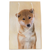 Shiba Inu (rood) schilderen - Oorspronkelijke hond Medium Cadeauzakje (Voorkant)