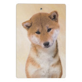 Shiba Inu (rood) schilderen - Oorspronkelijke hond Mini Klembord (Achterkant)