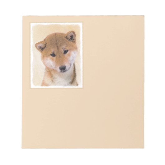 Shiba Inu (rood) schilderen - Oorspronkelijke hond Notitieblok (Voorkant)