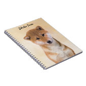 Shiba Inu (rood) schilderen - Oorspronkelijke hond Notitieboek (Rechterzijde)