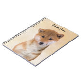 Shiba Inu (rood) schilderen - Oorspronkelijke hond Notitieboek (Linkerzijde)