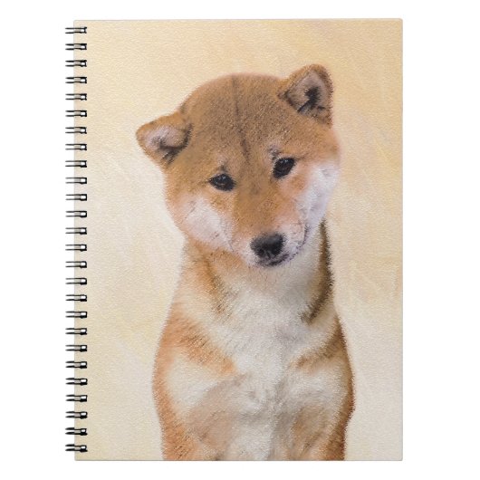 Shiba Inu (rood) schilderen - Oorspronkelijke hond Notitieboek (Voorkant)