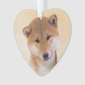 Shiba Inu (rood) schilderen - Oorspronkelijke hond Ornament (voorkant)