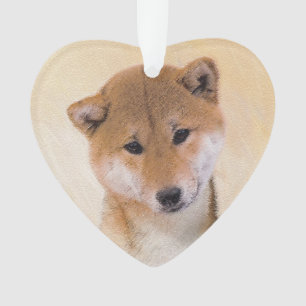 Shiba Inu (rood) schilderen - Oorspronkelijke hond Ornament