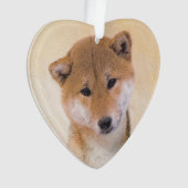 Shiba Inu (rood) schilderen - Oorspronkelijke hond Ornament (voorkant)