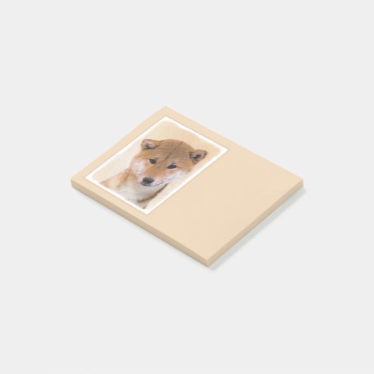 Shiba Inu (rood) schilderen - Oorspronkelijke hond Post-it® Notes (Schuin)