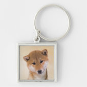 Shiba Inu (rood) schilderen - Oorspronkelijke hond Sleutelhanger (Voorkant)