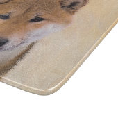 Shiba Inu (rood) schilderen - Oorspronkelijke hond Snijplank (Hoek)