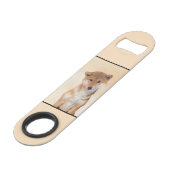 Shiba Inu (rood) schilderen - Oorspronkelijke hond Speed Flessenopener (Achterkant Gekanteld)
