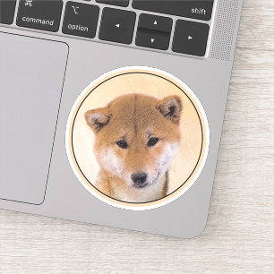 Shiba Inu (rood) schilderen - Oorspronkelijke hond Sticker