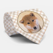 Shiba Inu (rood) schilderen - Oorspronkelijke hond Stropdas (Opgerold)
