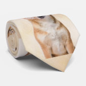 Shiba Inu (rood) schilderen - Oorspronkelijke hond Stropdas (Opgerold)