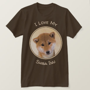 Shiba Inu (rood) schilderen - Oorspronkelijke hond T-shirt